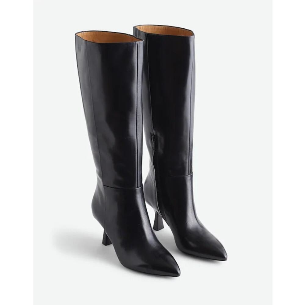 Madewell Women's the Justine Knee Boot with Extended Calf True Black Size 7 NWOB
